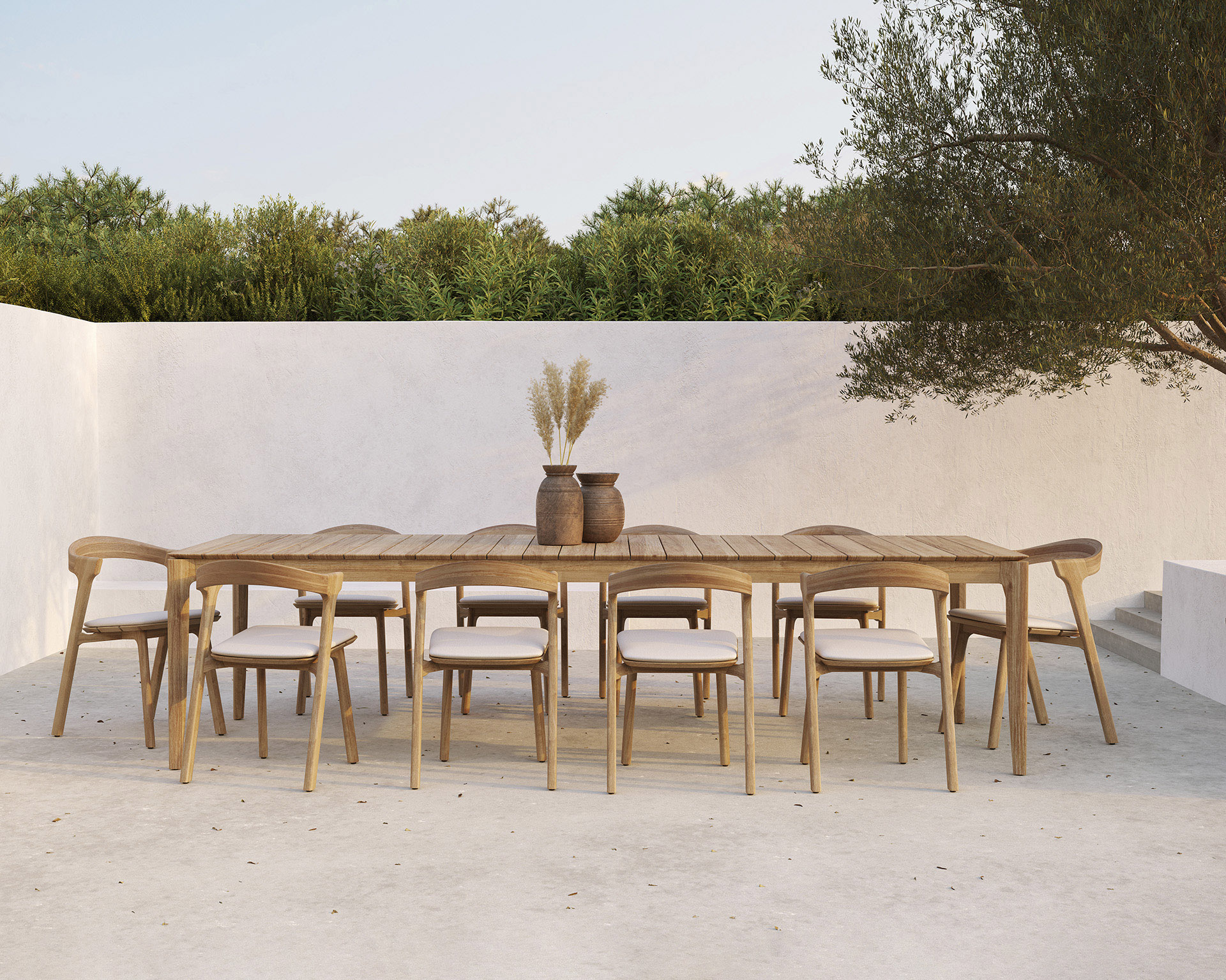 10155_Teak_Bok_Outdoor_chair_10270_Teak_Bok_Outdoor_dining_table_21096_Seat_Cushion_Teak_Bok_outdoor_dining_chair_offwhite_WEB
